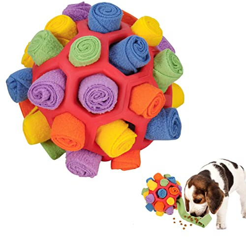 Firtink Jouet puzzle interactif pour chien, balle à renifler pour chiens, jouet éducatif pour la recherche de nourriture, résistant aux morsures, jouet pour chien de petite et moyenne taille