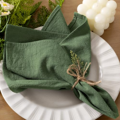 Cloth Napkins Fall Washable Reusable Linen Wedding Party Home Table Decor