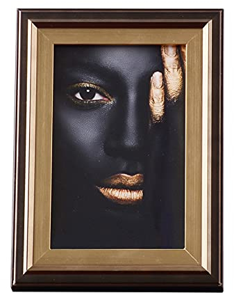 luckxuan Fotorahmen/Bilderrahmen Kreativer Holzfoto -Rahmen Metall Bilderrahmen for Foto Display Ständer auf Tischhäuser Wohnzimmer Dekoration (horizontal + vertikal) Leerrahmen (Size : 8 * 10)