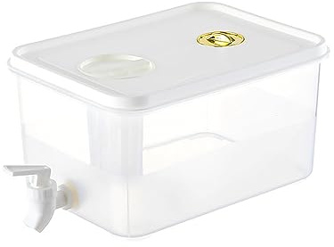 3.5/5L/6.5L/10L Drinks Dispenser with Tap, Fridge Water Dispenser, Bucket Fridge Cold Water for Home, Party, Bar, Wedding, 3.5L, A01