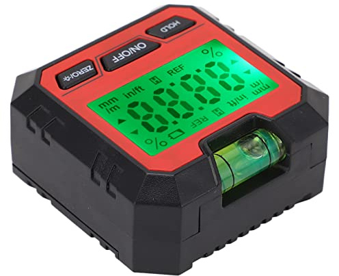 Elektronischer Winkelmesser, Multifunktionales Magnetisches Design, Horizontale Blasendatenverriegelung, Hochpräzise Digitale Nivellierbox-Tastenbedienung für die Autoreparatur
