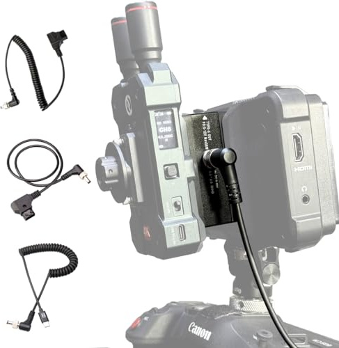 NPF3-SE NP-F Dummy-Akku mit USB-C und D-Tap Input | 5525 Locking Cable Kompatibel mit NP-F550/570/750/770/970 für LED Lights, Monitors und V-Mount-Stromversorgung
