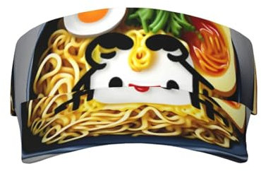 Sombrero de visera de bombero con bandera estadounidense, sombrero abierto para mujeres y hombres, sombreros de pesca, gorra de visera para adultos, Huevera de fideos Ramen, talla única