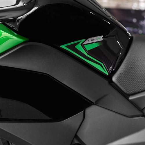 Resin Bike Motorcycle 3D Stickers Compatible with Kawasaki Ninja 1000 SX 2024-2025. Bike Tank Side Protector from Impact and Scratches. Sticker 3D Resin Gadget Moto
