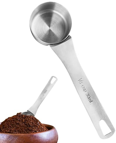 Stainless Steel Cup Spoons Set - Versatile Kitchen Measuring Cup Sets | Easy to Use Stackable Tablespoon Messet | Baking Measuring Cups for Coffee Beans, Rice and Nuts