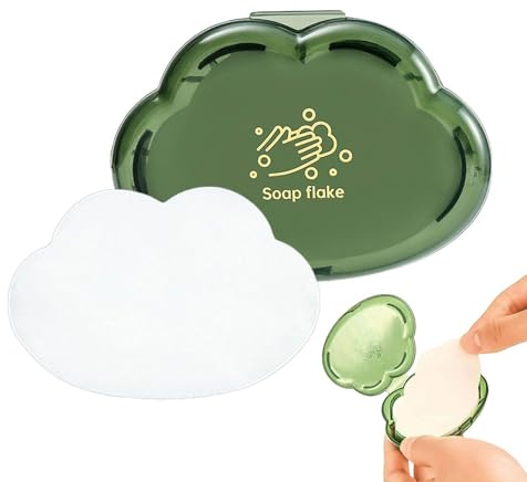 Portable Soap Sheet - Travel Soap Box | Creative Cloud Hand Wash Soap Sheet, Portable Soap Paper Suitable for Travel, Indoor, Outdoor, Camping and Hiking