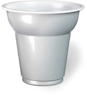 Generico 500 Bicchieri plastica CAFFE' da 70 cc | VARI COLORI | bicchierini da caffè 70ML bicchieri caffè colorati MADE IN ITALY (Argento)