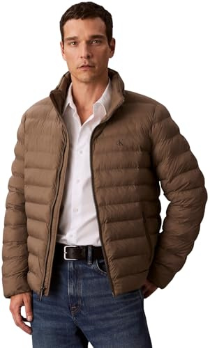 Calvin Klein Jeans LS NYLN MD WT HDD F LV04RC511G - Chaquetas para hombre, color gris (morel), talla XL, Gris (Morel), XL