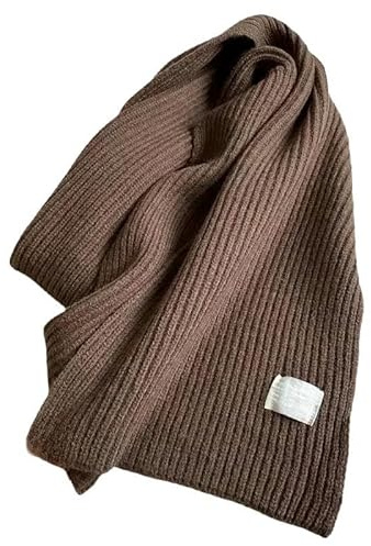 SMMZRF Schal Damen-Strickschal, 160 cm, Einfarbig, Verdickt, Weich, Warm, Herbst- Und Winterschal