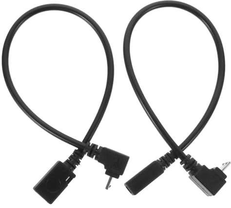 Mikikit 2pcs Right Angle Micro Usb Cable Fast Charging Data Sync Wire for Phone
