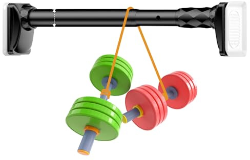 Gardinenstange Ohne Bohren 70-120cm 160-250cm 260-350cm 360-450cm Duschvorhangstange Edelstahl, Vorhangstange Klemmstange Teleskopstange Vorhang für Badezimmer, Duschkabine, Fenster(Schwarz,260-350cm)