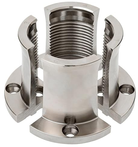 BMTURNING Woodlathe Chuck BMT-J6017 Long Nose Jaws for Woodturning Lathe Chucks, Suitable for Clamping Long workpieces with Serrated inner sides and long spigots, Compatible with Super NOVA 2, G3.