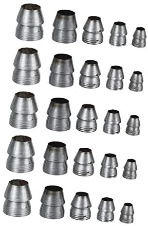 LIFKICH 25pcs Round Iron Wedges Wedge for Hammer Handle Splitting and Handle for Repair Tool Installation and Reinforcement