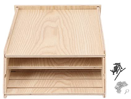 Kikumi Maison pour Chauves-Souris, Boîte à Chauves-Souris en Bois Faite à la Main et Résistante aux Intempéries pour Le Jardin Extérieur (Couleur du Bois)