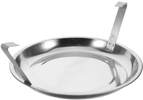 Homoyoyo Edelstahl Ascheschale mit Griffen Kamin Aschekasten Kohlewanne für Grill Zubehör Professionelle Löschwanne für Sichere Effiziente Ascheentsorgung und Saubere Grillfläche