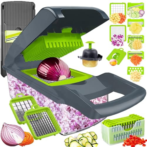 Multifuncional Mandolina de Cocina Profesional, Cortador Picadora Rallador Rayadore Corta Chopper Manual de Verdura Patatas Fritas Vegetable, Utensilio Accesorio Aadget Originale de Hogar Cozinha
