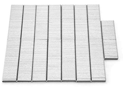 Haofy Grapas Resistentes para Pistola Grapadora Eléctrica y Neumática, Grapas Resistentes a la Corrosión para Pistola de Clavos, 2040 Piezas para Decoración, Muebles y Embalaje de Cajas de Madera,