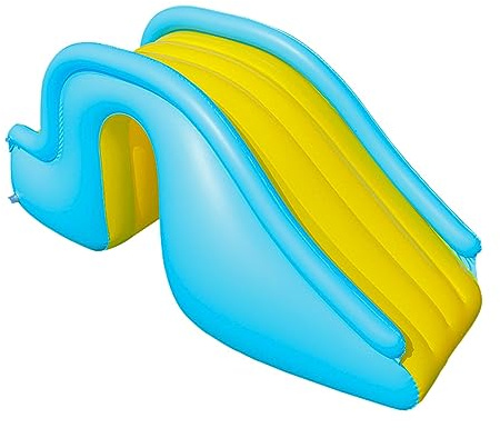 Pugermering Toboggan Gonflable pour Piscine en PVC, Montage Facile, Centre D'activités pour Bébés et Enfants.