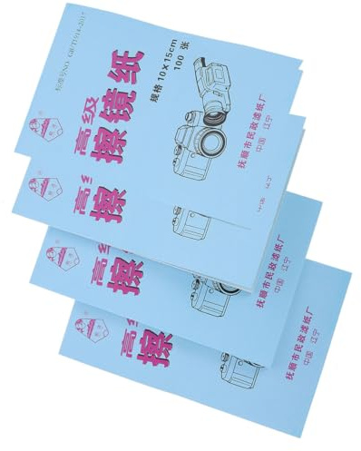 HEALLILY Papel de Limpieza Profesional 400 Hojas para Eliminar Manchas de Papel Especial y Limpiar Pantallas para Lentes y Microscopios en Oficina y Hogar