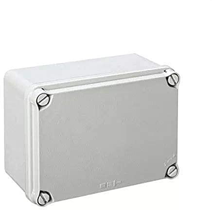 IDE EL161 IP65-IP67 Caja Estanca de Derivación con Tapa Opaca y Laterales Lisos, Gris, 116mm x 162mm x 76mm