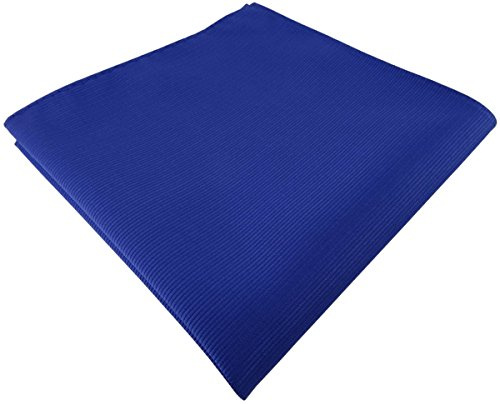 TigerTie Designer Einstecktuch in einfarbig Uni Rips gemustert - Stecktuchgröße 30 x 30 cm