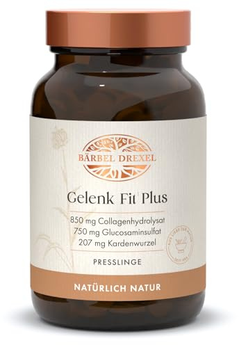 Gelenk Tabletten Hochdosiert (192 Stk) Naturheilkunde Weihrauch Teufelskralle Karde Collagen Hyaluronsäure Gelenk Fit Plus BÄRBEL DREXEL® …