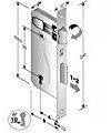 SERRATURA PATENT BORDI QUADRI 8X90 BR E50