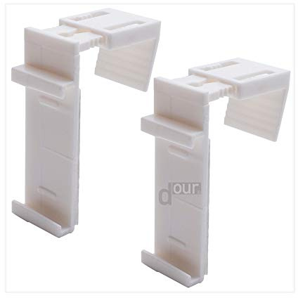 ourdeco® Zubehör und Ersatzteile/Ersatzklemmträger für Duo-Rollo, Doppel-Rollo, Mini-Rollo, 2 Stück