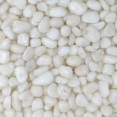 Midwest Hearth Decorative Polished White Pebbles 3/8 Gravel Size (10-lb Bag)