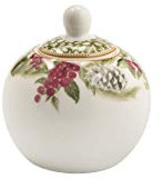 Brandani 53649 Azucarero bajo bosque Porcelana D 9 x 10,5 H cm