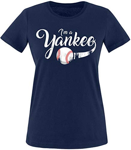 EZYshirt® I`am a Yankee Baseball Shirt T-Shirt Damen