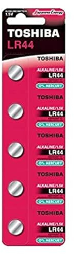 Toshiba 5 batterie alcaline LR44 AG13 da 1,5 V (0% di mercurio)