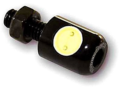 Mini luce LED Illuminazione bullone fissaggio Targa vite NERO Compatibile con HARLEY Moto Custom Strada Omologato