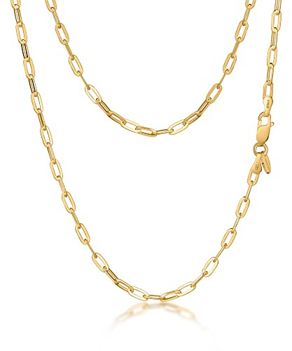 Amberta Posaune Gliederkette aus 925er Sterlingsilber für Damen