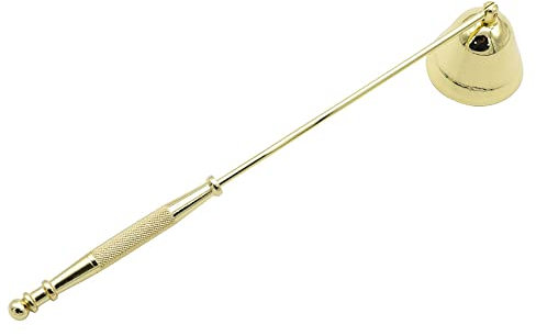 LUOXIAQIFEI Spegnicandela in Acciaio Inossidabile con Manico per spegnere Le Candele in Sicurezza(Oro)