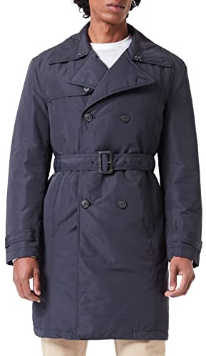 United Colors of Benetton Giacca impermeabile 2PEZUN01N Uomo, Blu Scuro 016, 60