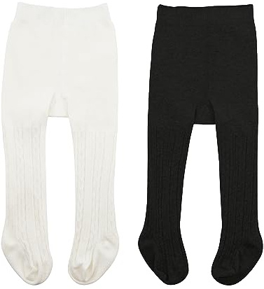 Ballettstrumpfhose Mädchen Ballett Strumpfhose Mädchen Feinstrumpfhose Mädchen Strumpfhose Mädchen Ballettstrumpfhose Damen Baby Strumpfhose Ballettkleidung Mädchen Weiße Schwarze Paare 6-12 Monate(M)