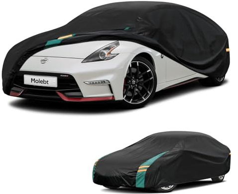Molebt Coupe Car Cover Waterproof All Weather for Automobiles, Universal Fit for Porsche Boxster, Nissan 370Z/350Z, BMW Z4, Subaru BRZ, etc. Rain Winter Sun Protection. (Length: 166-178)