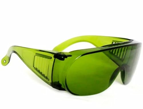 Jolooyo Laser-Schutzbrille, Schutzbrille, 405 nm, 450 nm, 808 nm, 980 nm, 1064 nm, 190 nm-470 nm, 800 nm-1700 nm, EP-8-6 für Augenschutz, mit Box