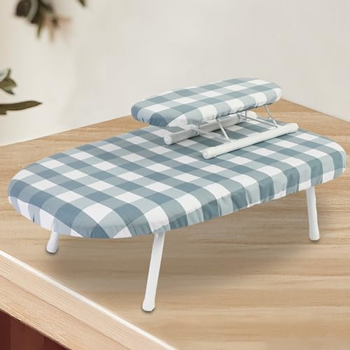 Tabla De Planchar De Mesa con Mini Tabla De Planchar con Funda: Ideal para Espacios PequeñOs, Mini Tabla De Planchar PortáTil para Costura, Sala De Manualidades, Hogar, Dormitorio, Viajes (Color : Pl