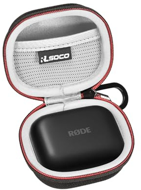 RLSOCO Hard Case for Rode Wireless Micro Compact Microphone (Case Only) | Travel Shell Cover for RØDE Wireless Micro Microphone - Carrying Bag with Carabiner,Shockproof,Dustproof,Water-repellent