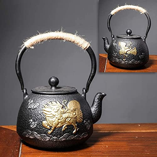 YIHANSS Cast Iron Tetsubin Teapot Teapots with Infusers Cast Iron Teapot Handmade Kettle Tea Tea Pot with Infusers for Loose Tea Tea Accessories Tea Pot