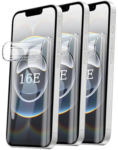 TMahhbid [2 piezas] Película de Hidrogel para iphone 16e/iPhone 17e / iPhone SE 4 (2025) (6.1 Pulgadas), [HD] Protector de Pantalla de TPU Suave Transparente [NO vidrio templado]