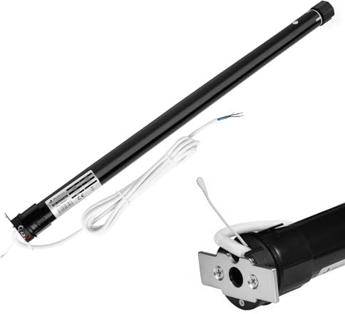 Jalousiescout Moteur électromécanique avec Radio MK 10/14, Moteur Tubulaire Radio pour Arbre Octogonal de 40mm (SW40), Force de Traction 10 Nm, Entraînement de Volet Roulant Avec Protection Thermique