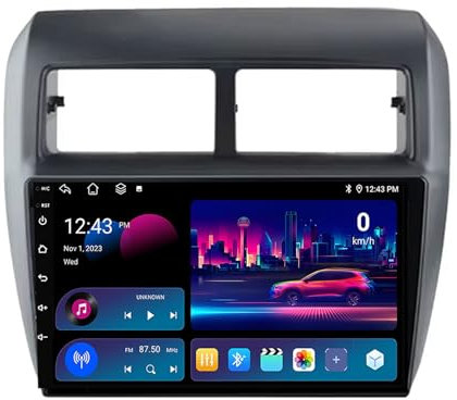 ZCBZBy Android 14 Navigazione per auto Ricevitore audio da cruscotto per Toyota Wigo Agya 2012-2018 Doppio DIN 9 pollici Touch Screen Autoradio Navigatore satellitare Bluetooth + Telecamera (T2 8Core