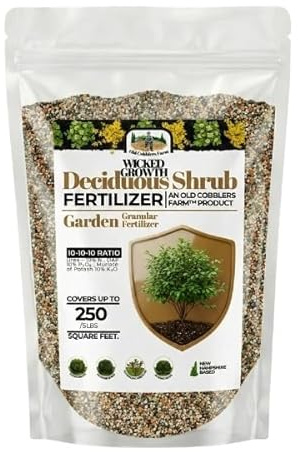 Old Cobblers Farm™ Wicked Growth Deciduous Shrubs Fertilizer – Enhances Seasonal Performance and Keeps Shrubs Healthy and Full (5 lbs | 10 lbs | 15 lbs | 20 lbs) (5 lbs)