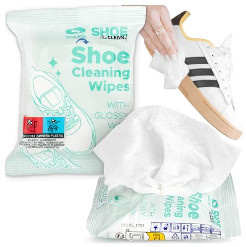 SULPO Sneaker Reinigungstücher – Effektive Schuhpflege für Unterwegs, Sneaker Reiniger Schnelltrocknend & Sanft, Perfekt für Sneaker-Liebhaber & Reisende