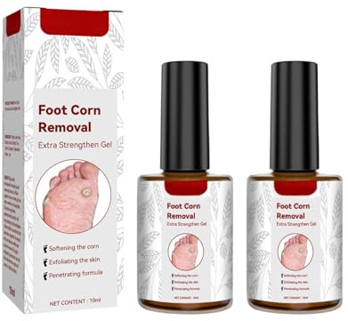 2PC Foot Corn Removal Gel, Deep Corn Removal, Gentle Exfoliating Callus Remover for Dry Heels, Effective Daily Foot Moisturising Gel for Daily Use