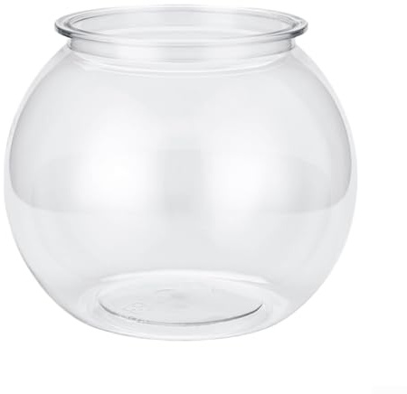 Fisk skål akvarium med transparent polykarbonatmaterial och 2 meter dropptestbeständighet, lämplig för hushåll och kontor (liten)