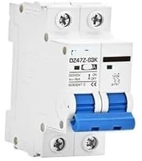 Disjoncteur for panneau solaire 2P DC500V, 16a, 32a, 50a, 100a, 125a, disjoncteur Non polarisé for système photovoltaïque(20A)